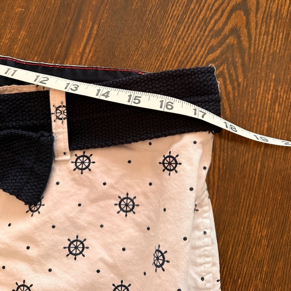 Beverly Hills Polo Club Men’s 34 Navy Blue and White Shorts with belt - Picture 3 of 7